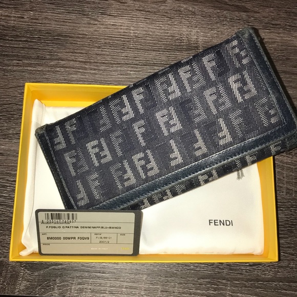 Fendi Handbags - Authentic Fendi denim wallet